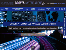 Tablet Screenshot of grovesinvestigations.com
